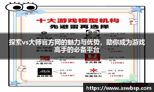 探索vs大师官方网的魅力与优势，助你成为游戏高手的必备平台